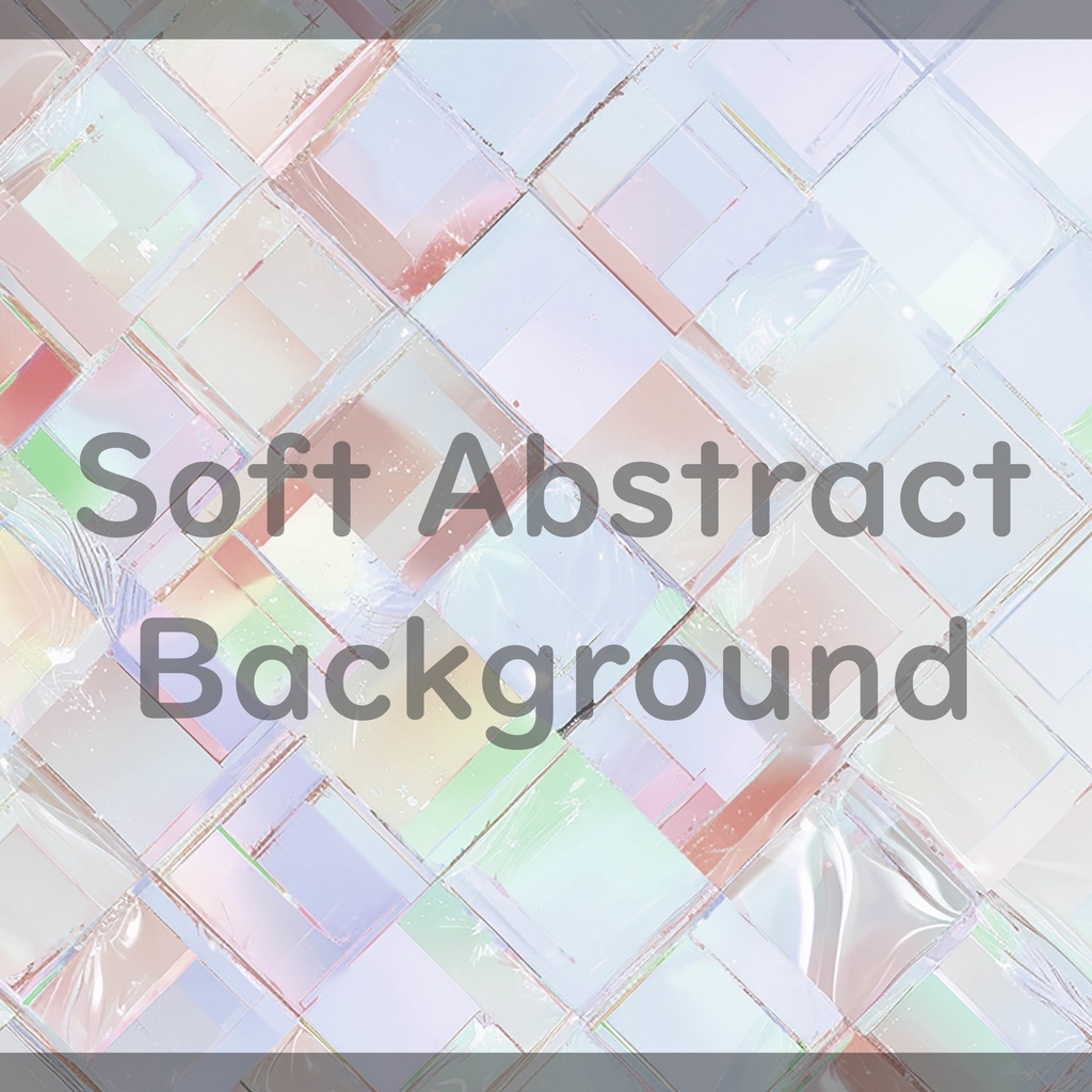 02_光が重なるホログラムタイル背景素材|透明感デザイン(8色セット)