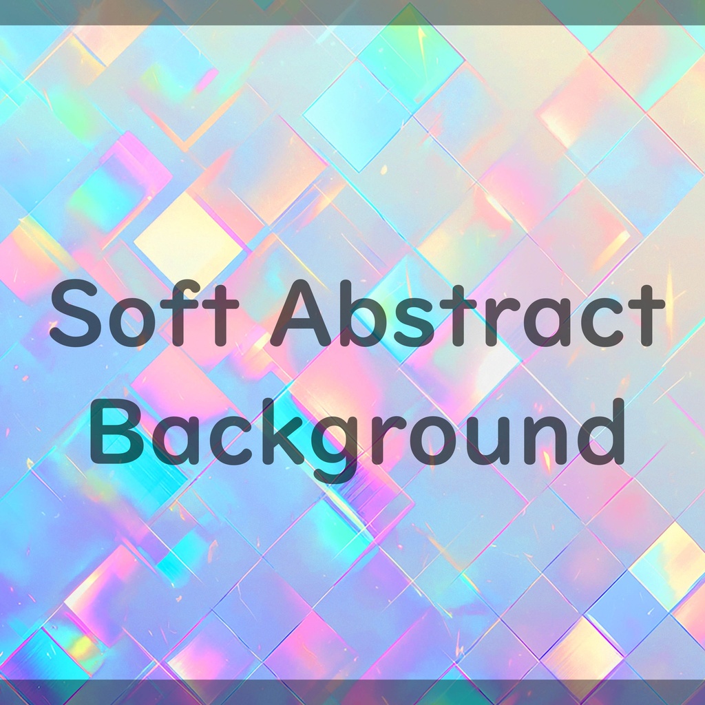 01_やさしく輝くホログラムタイル背景素材|透明感パターンデザイン(8色セット)