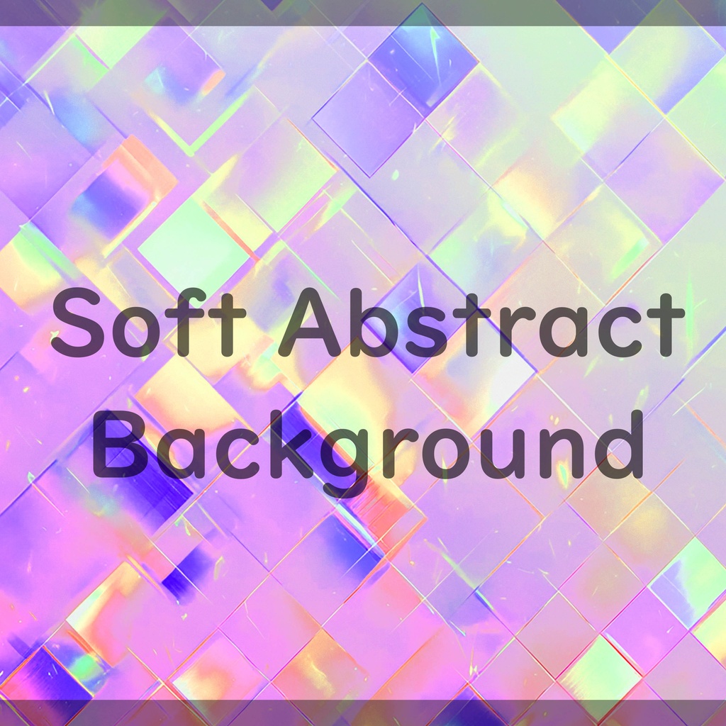 01_やさしく輝くホログラムタイル背景素材|透明感パターンデザイン(8色セット)