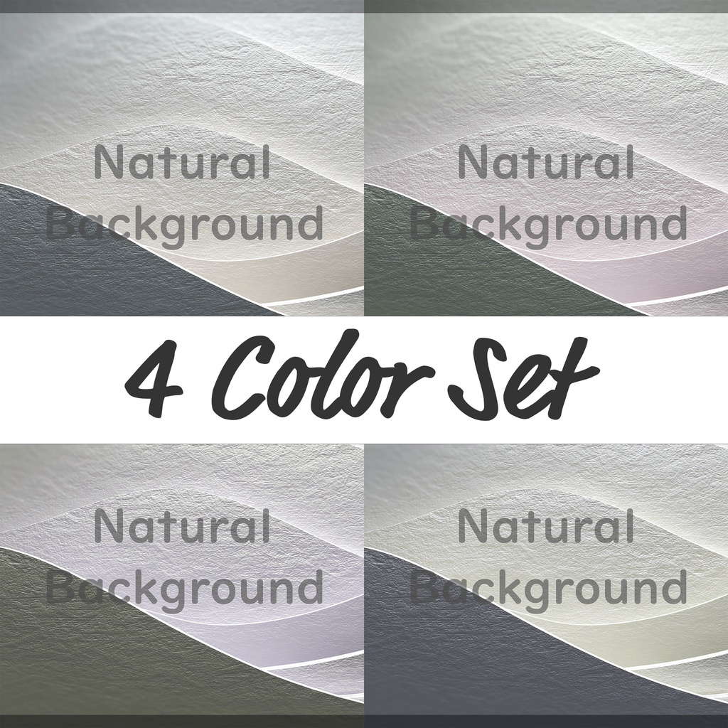 03_上品なレイヤードウェーブテクスチャ背景素材|洗練立体デザイン(4色セット)