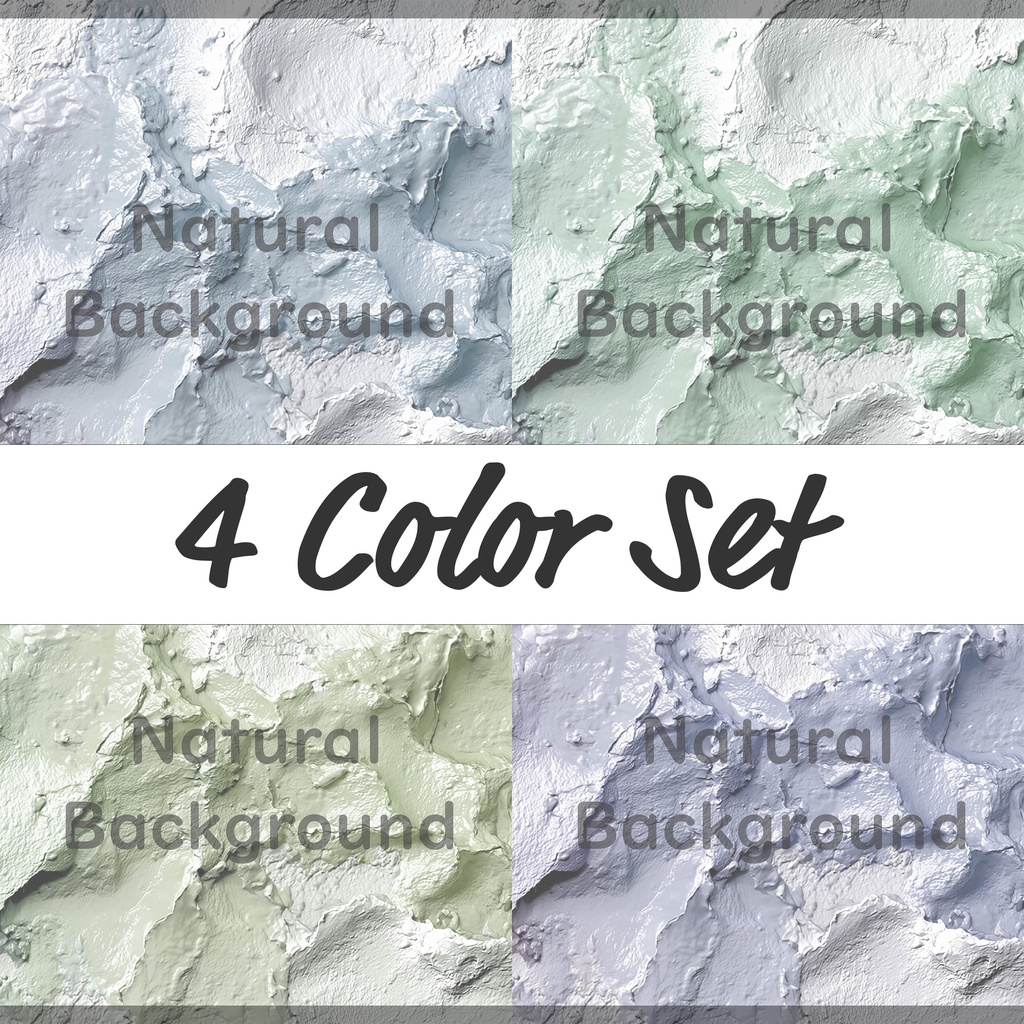 03_アブストラクトインパストペイント背景素材｜立体アートテクスチャデザイン（4色セット）