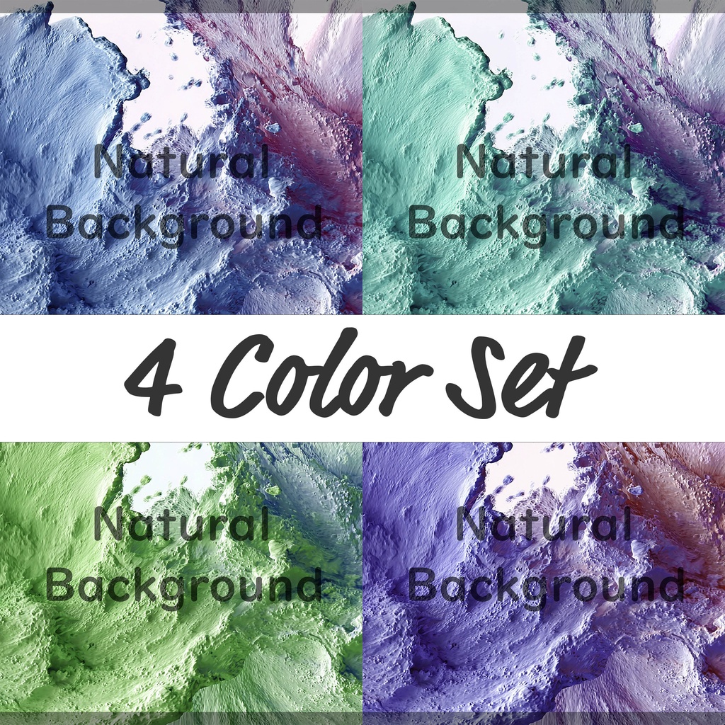 01_重厚インパストスプラッシュ背景素材|立体ペイントテクスチャデザイン(4色セット)
