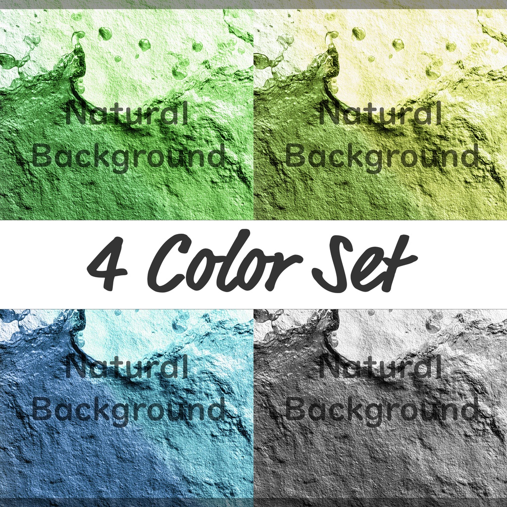 02_スイートスプラッシュインパスト背景素材｜立体ペイントテクスチャデザイン（4色セット）