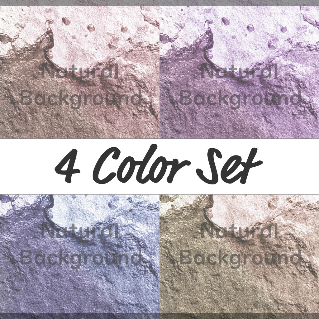 03_スイートスプラッシュインパスト背景素材｜立体ペイントテクスチャデザイン（4色セット）