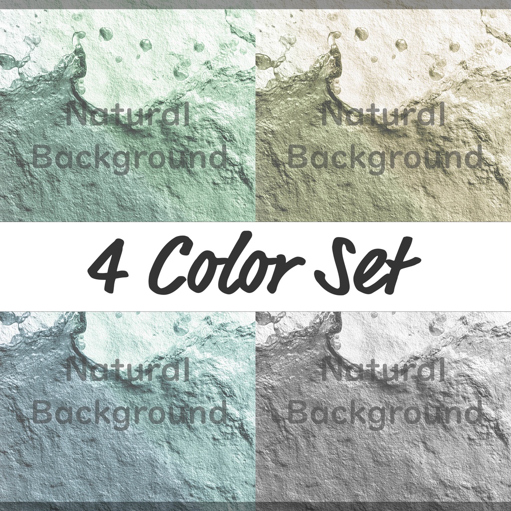 04_スイートスプラッシュインパスト背景素材｜立体ペイントテクスチャデザイン（4色セット）