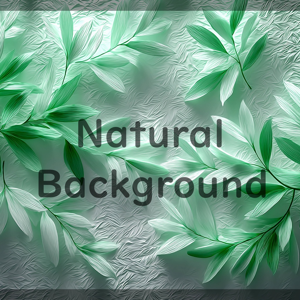 05_ナチュラルボタニカルレリーフ背景素材|上品リーフテクスチャデザイン