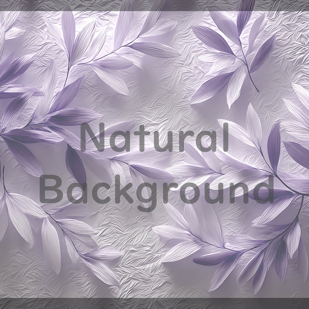 03_ナチュラルボタニカルレリーフ背景素材|上品リーフテクスチャデザイン(4色セット)