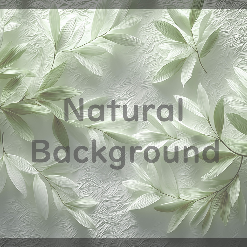 04_ナチュラルボタニカルレリーフ背景素材|上品リーフテクスチャデザイン(4色セット)