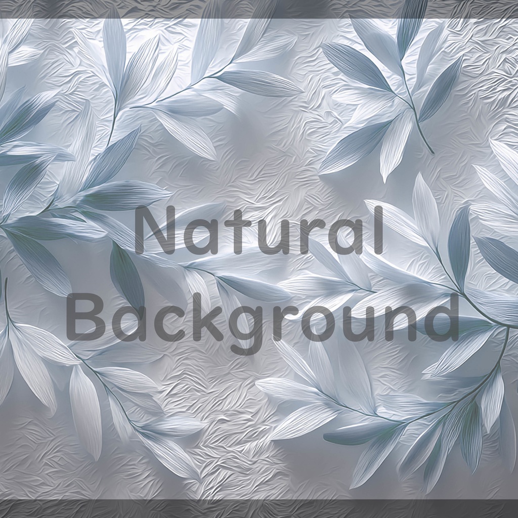 04_ナチュラルボタニカルレリーフ背景素材|上品リーフテクスチャデザイン(4色セット)