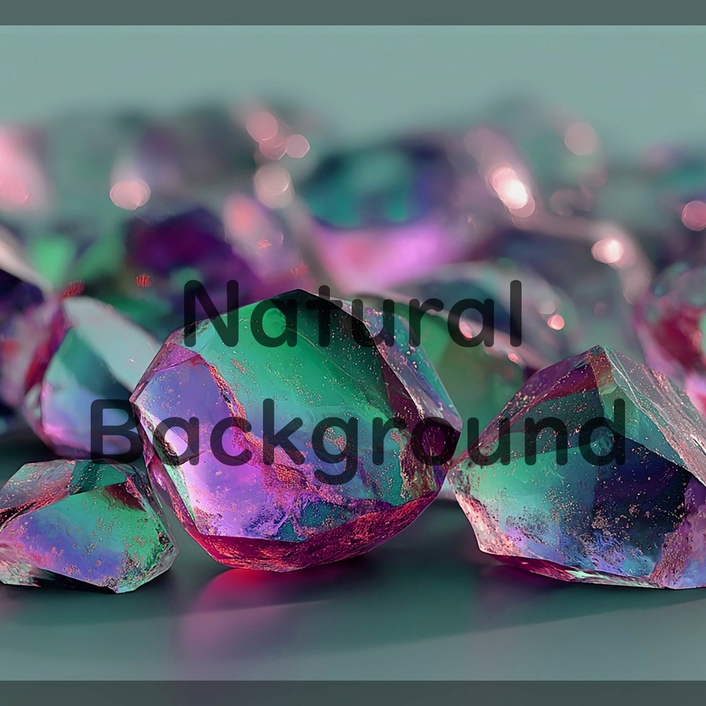 01_ラグジュアリーミネラルクリスタル背景素材|幻想ジェムテクスチャデザイン(4色セット)