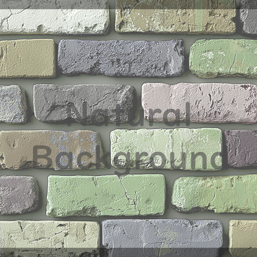 04_カラフルレンガテクスチャ背景素材|ヴィンテージブリックデザイン(4色セット)