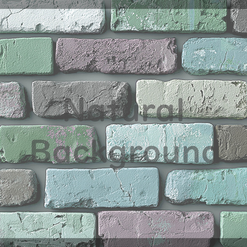 04_カラフルレンガテクスチャ背景素材|ヴィンテージブリックデザイン(4色セット)