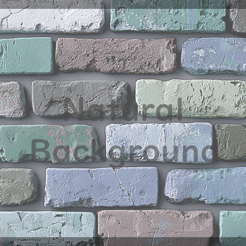 04_カラフルレンガテクスチャ背景素材|ヴィンテージブリックデザイン(4色セット)