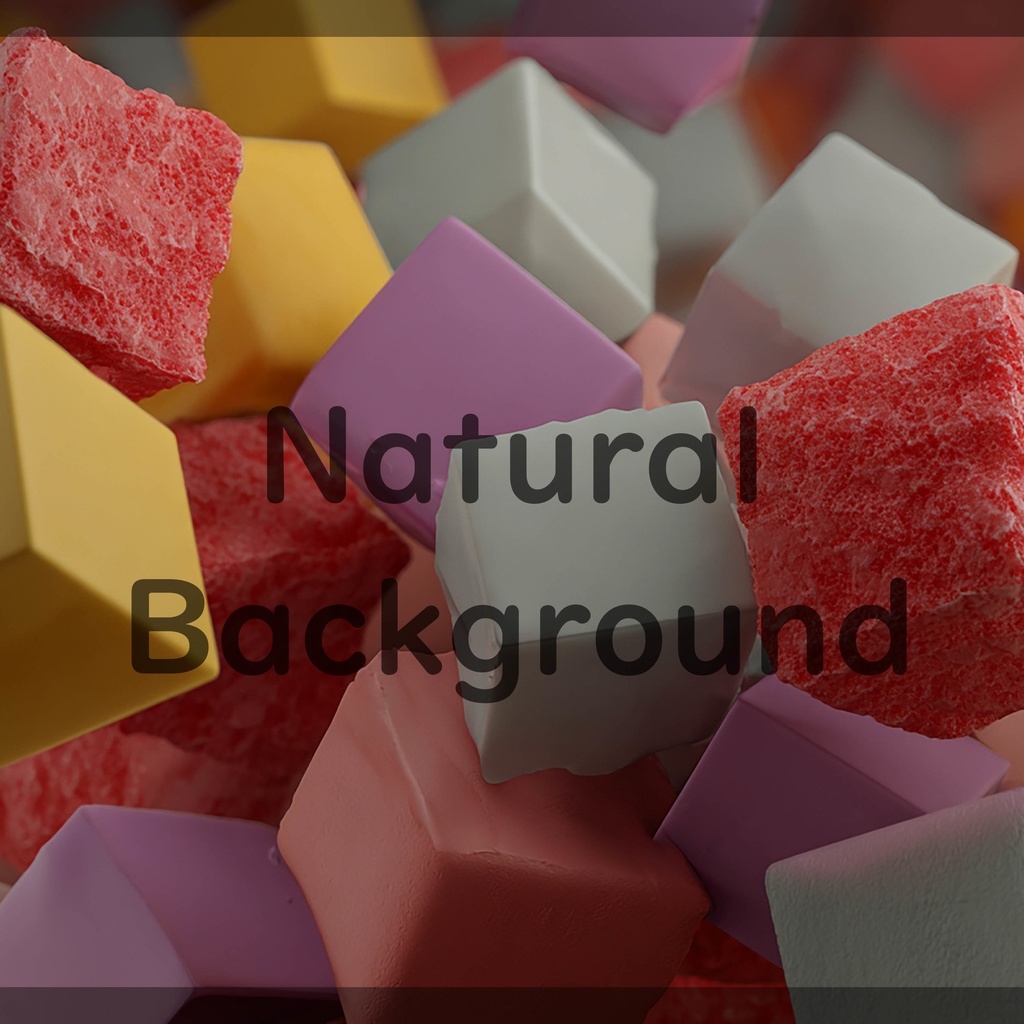 01_ポップカラフルキューブ背景素材|立体ブロックテクスチャデザイン(4色セット)