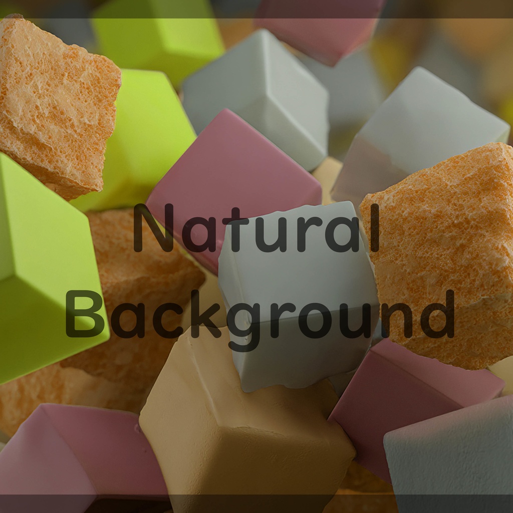 01_ポップカラフルキューブ背景素材|立体ブロックテクスチャデザイン(4色セット)