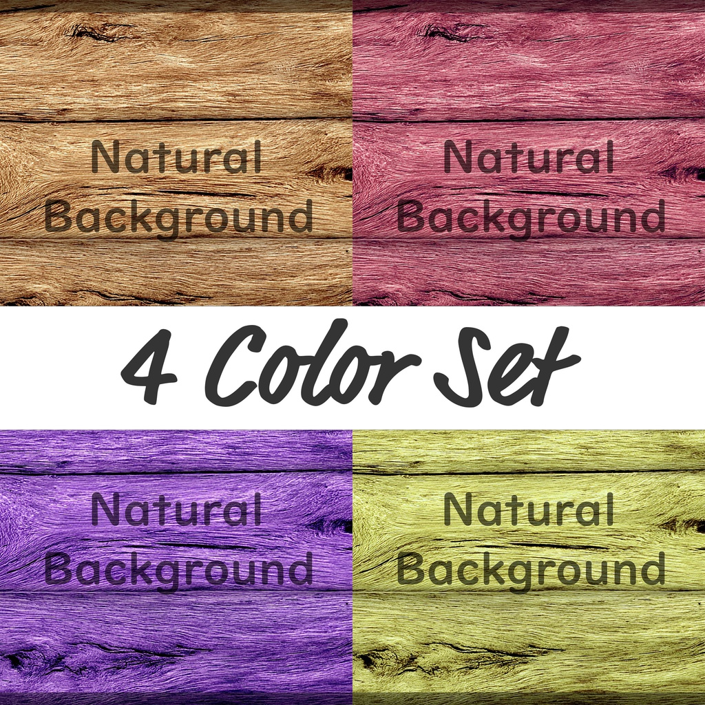 01_ナチュラルウッドテクスチャ背景素材｜有機的な木目デザイン（4色セット）
