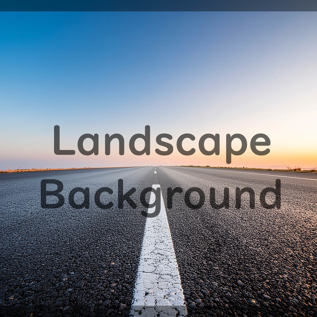 01_無限に続くロードビュー背景素材|開放的な地平線デザイン