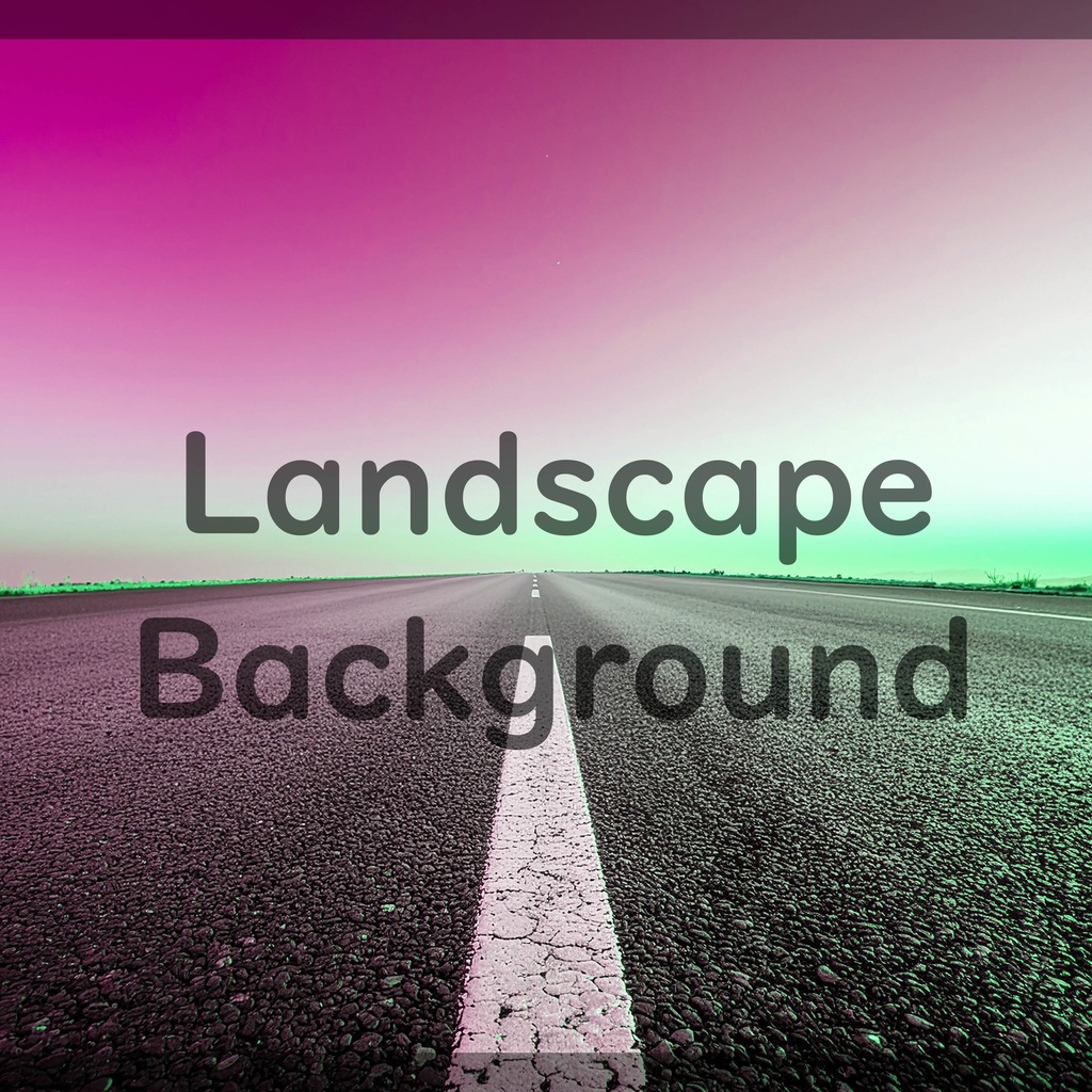 05_無限に続くロードビュー背景素材|開放的な地平線デザイン