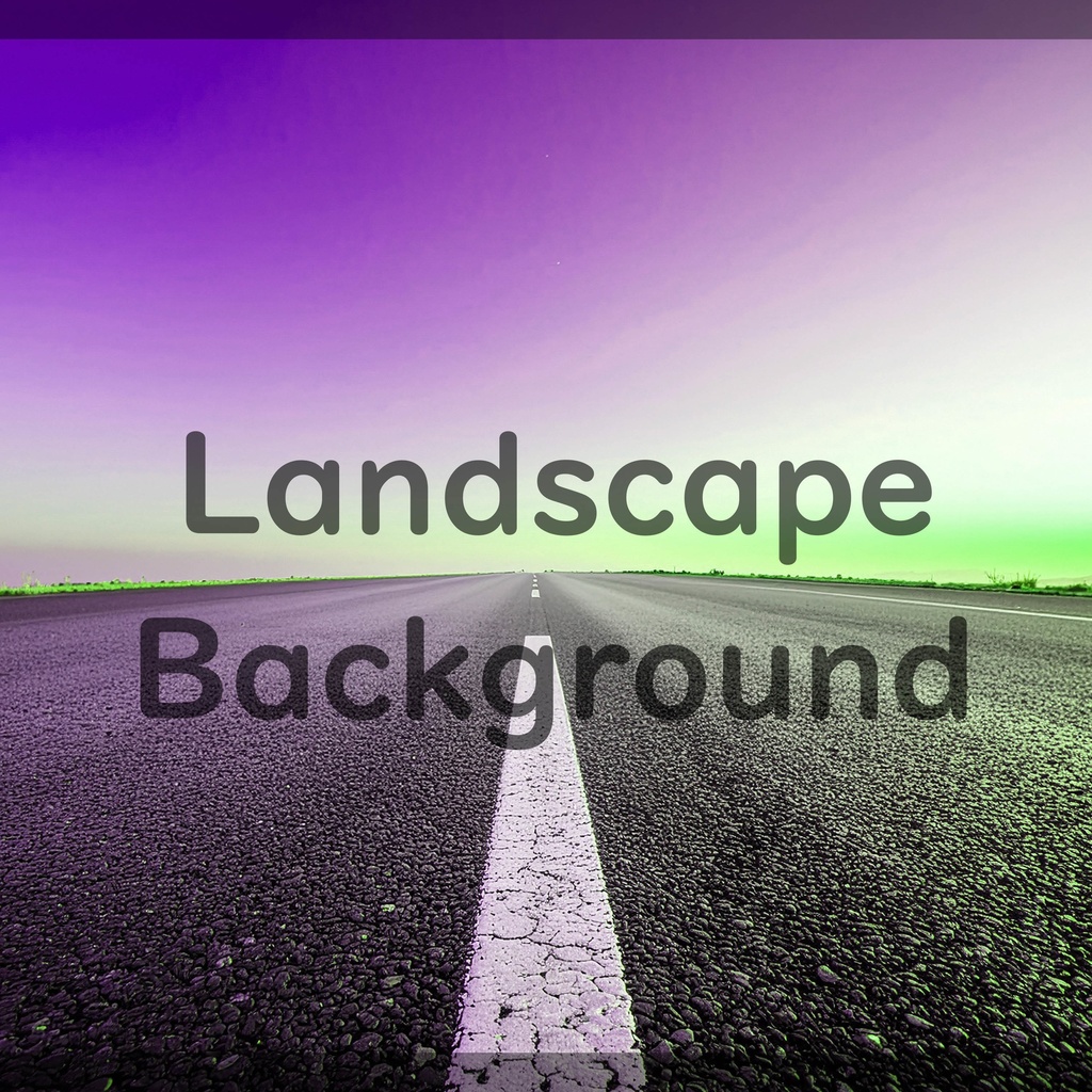 06_無限に続くロードビュー背景素材|開放的な地平線デザイン