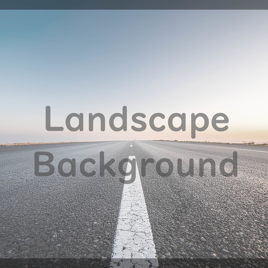 09_無限に続くロードビュー背景素材|開放的な地平線デザイン