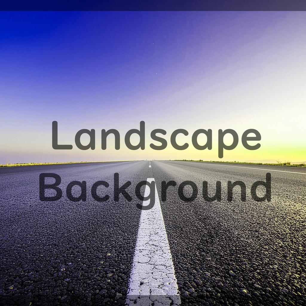 01_無限に続くロードビュー背景素材|開放的な地平線デザイン(4色セット)