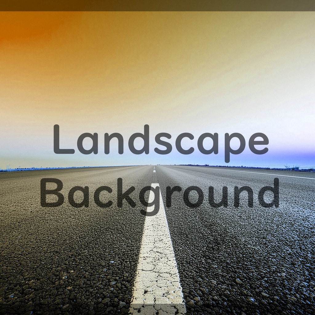 02_無限に続くロードビュー背景素材|開放的な地平線デザイン(4色セット)