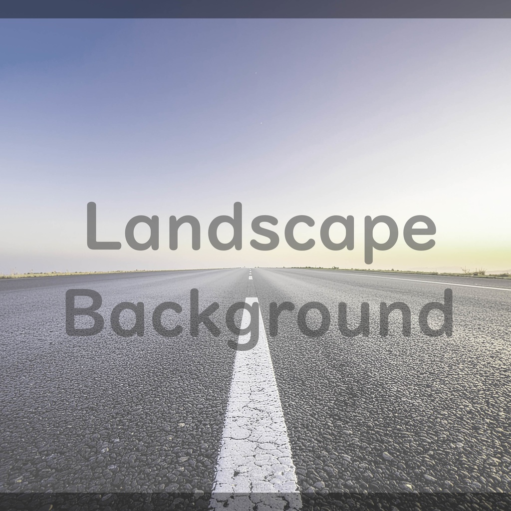 03_無限に続くロードビュー背景素材|開放的な地平線デザイン(4色セット)