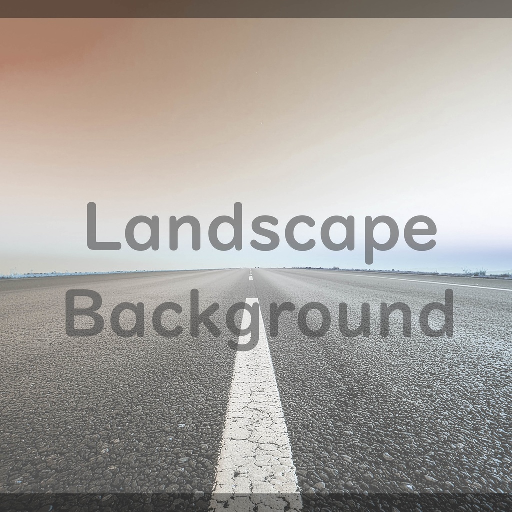 04_無限に続くロードビュー背景素材|開放的な地平線デザイン(4色セット)