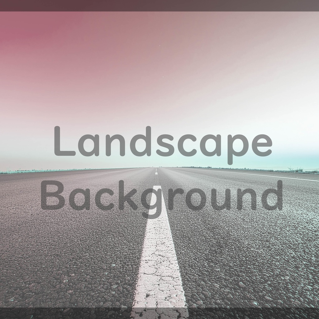 04_無限に続くロードビュー背景素材|開放的な地平線デザイン(4色セット)