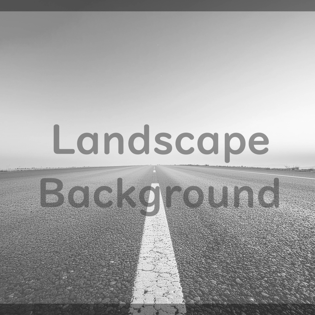 04_無限に続くロードビュー背景素材|開放的な地平線デザイン(4色セット)