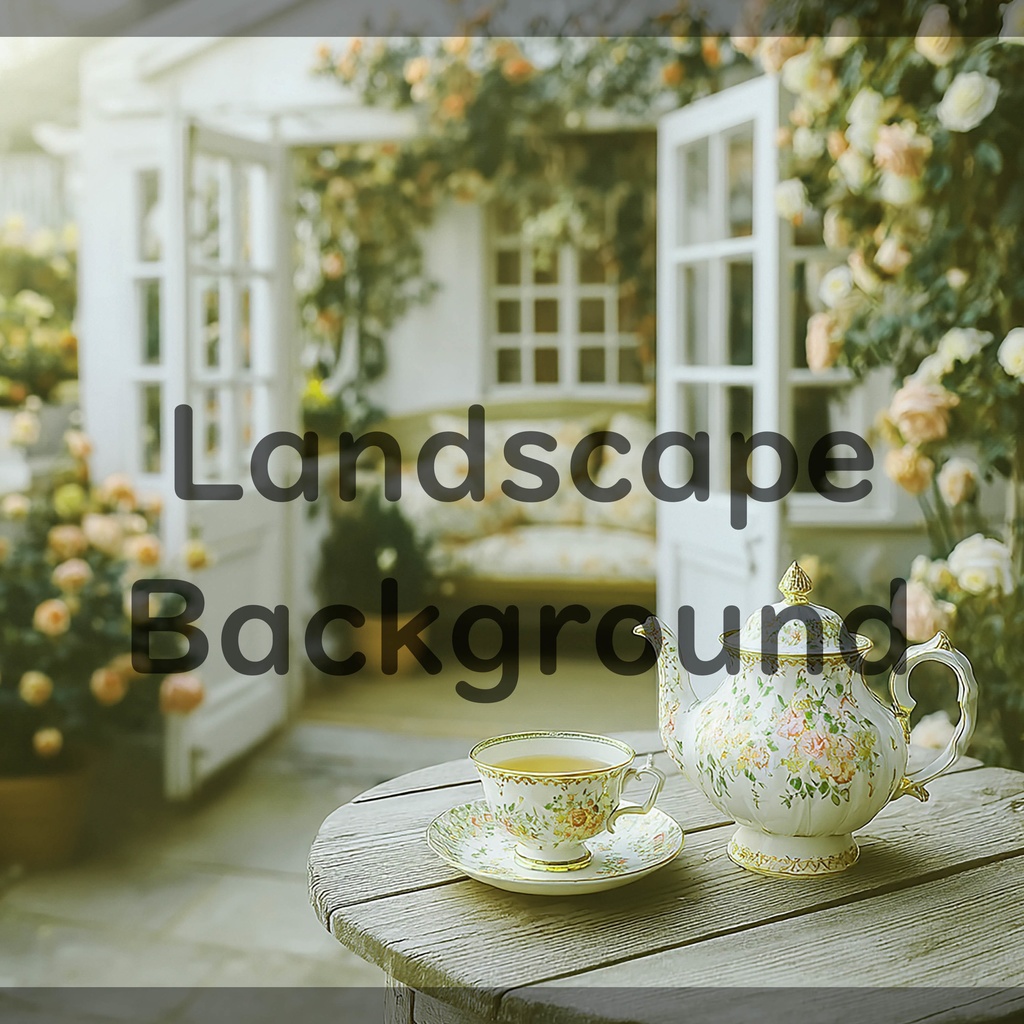 04_ティータイム背景｜優雅な時間