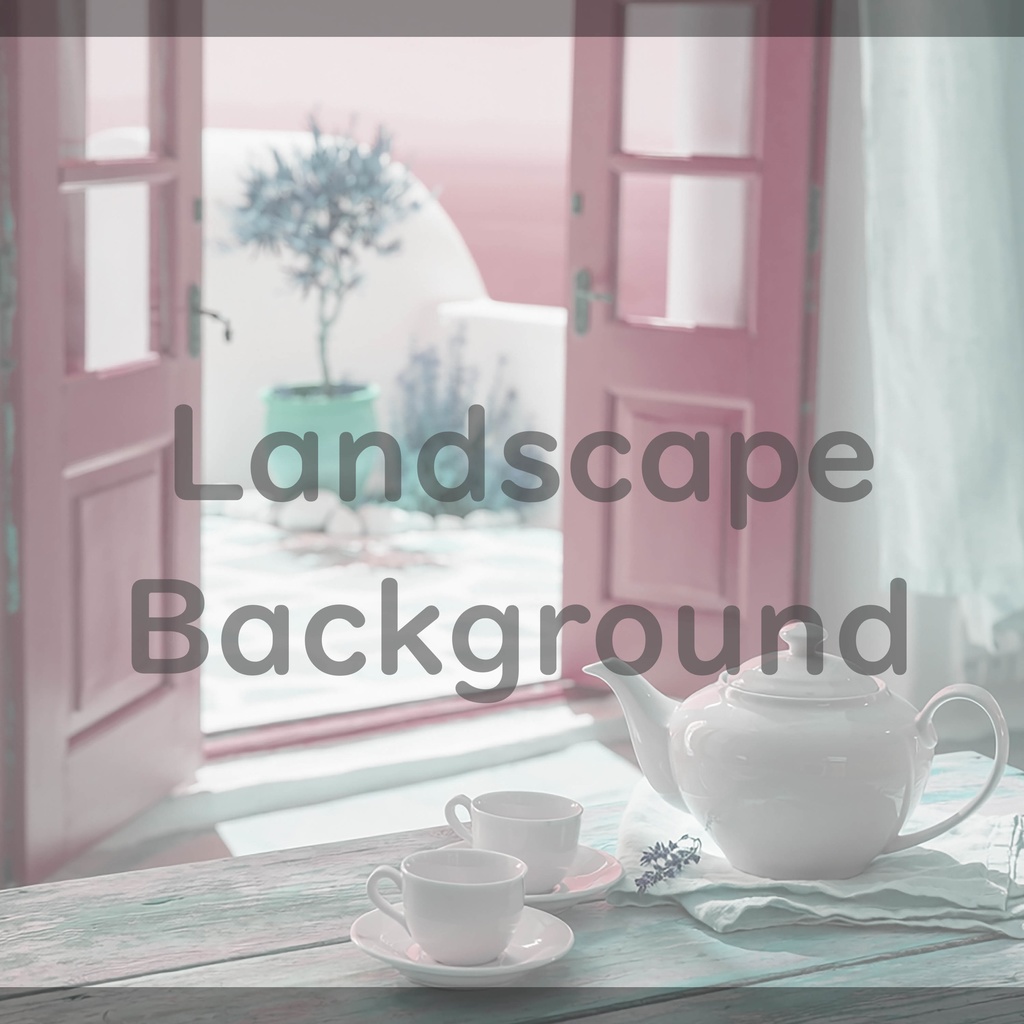 013_海辺のティータイム背景｜静かなリラックスタイム