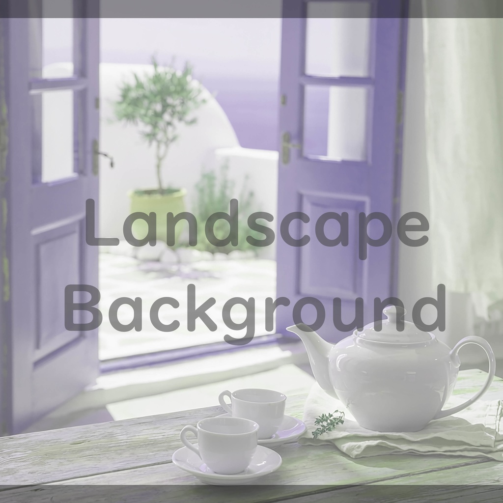 014_海辺のティータイム背景｜静かなリラックスタイム