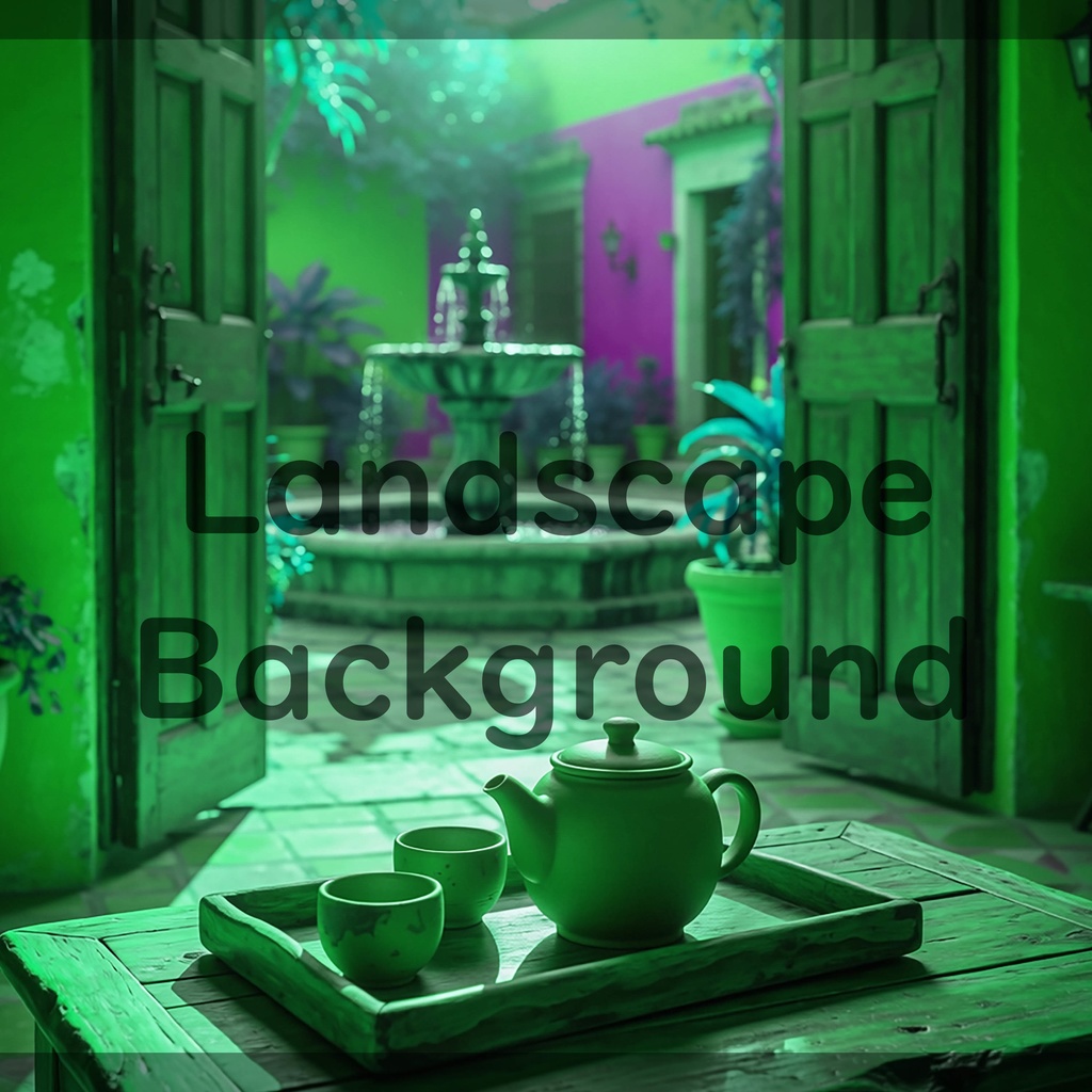 05_中庭テラスティータイム背景|静かで癒しの空間