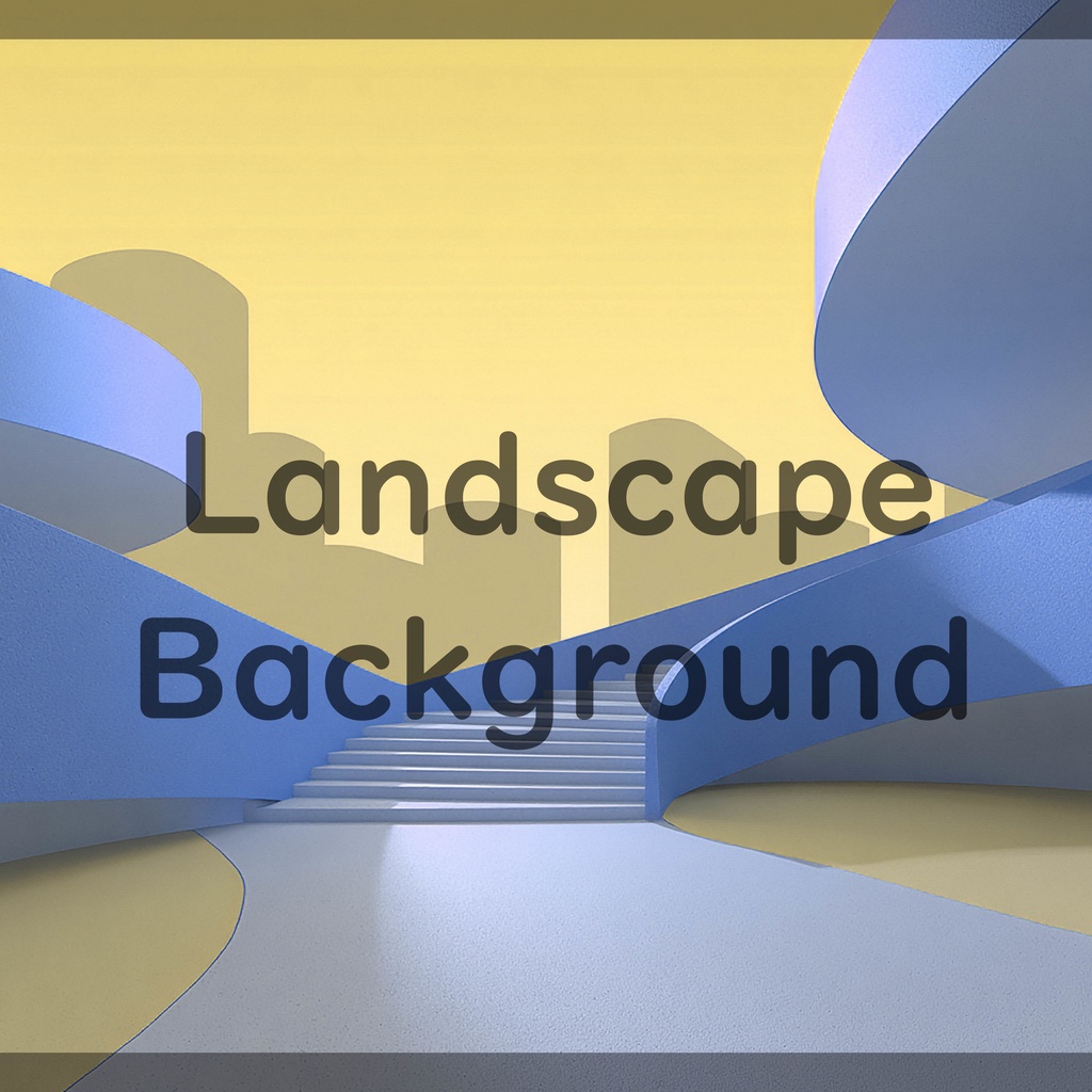 02_曲線建築アート背景|ミニマル空間デザイン(4色セット)