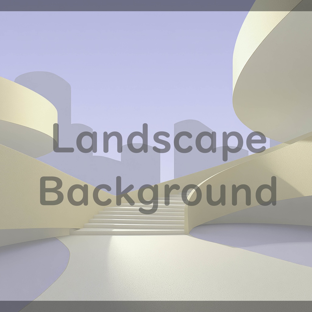 03_曲線建築アート背景|ミニマル空間デザイン(4色セット)