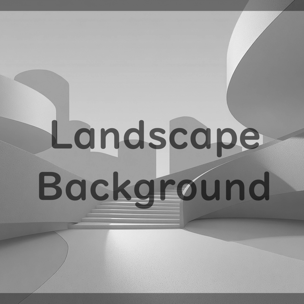 01_曲線建築アート背景|ミニマル空間デザイン(8色セット)