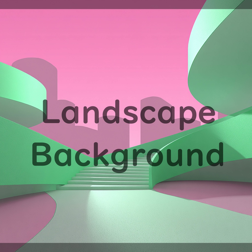 01_曲線建築アート背景|ミニマル空間デザイン(8色セット)