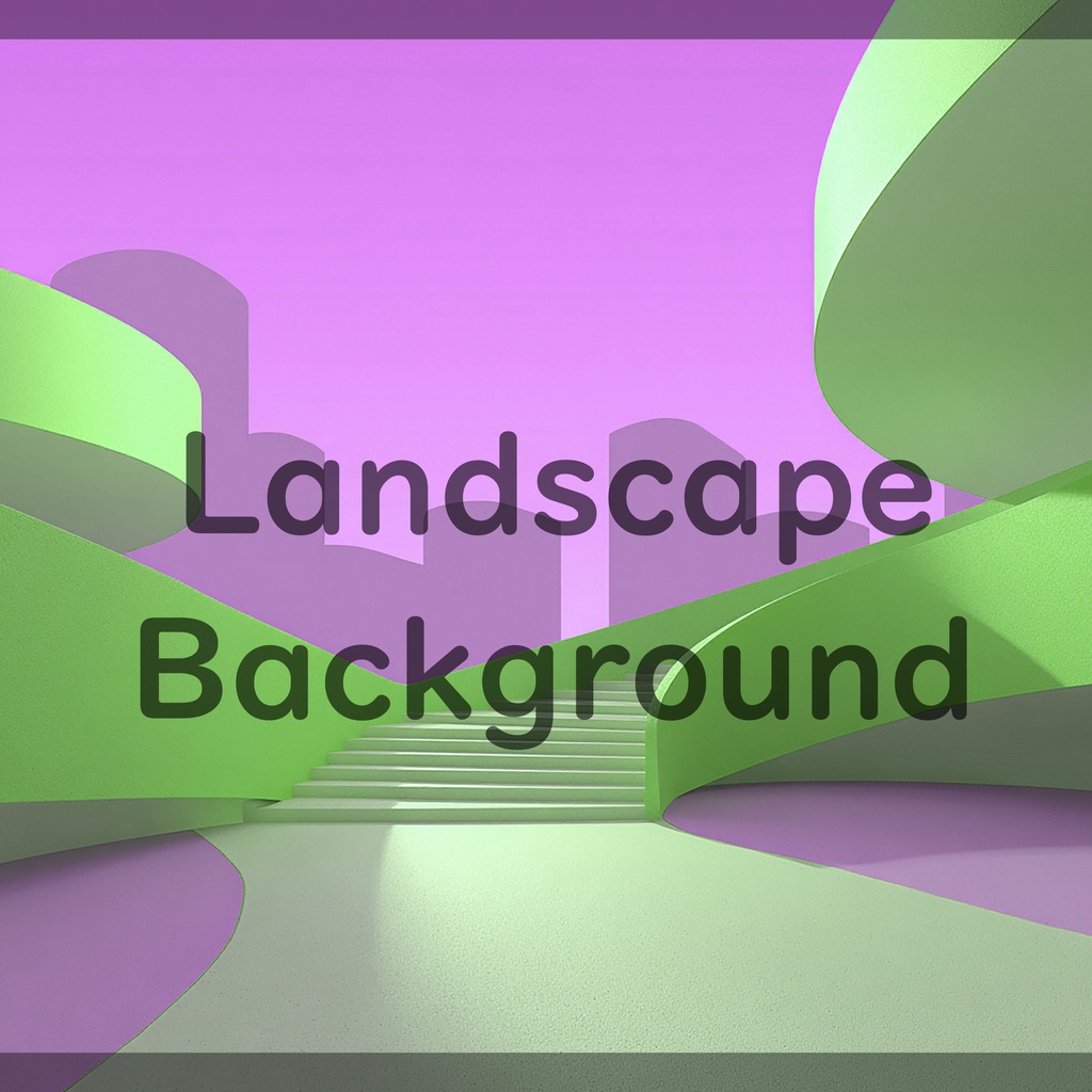 01_曲線建築アート背景|ミニマル空間デザイン(8色セット)