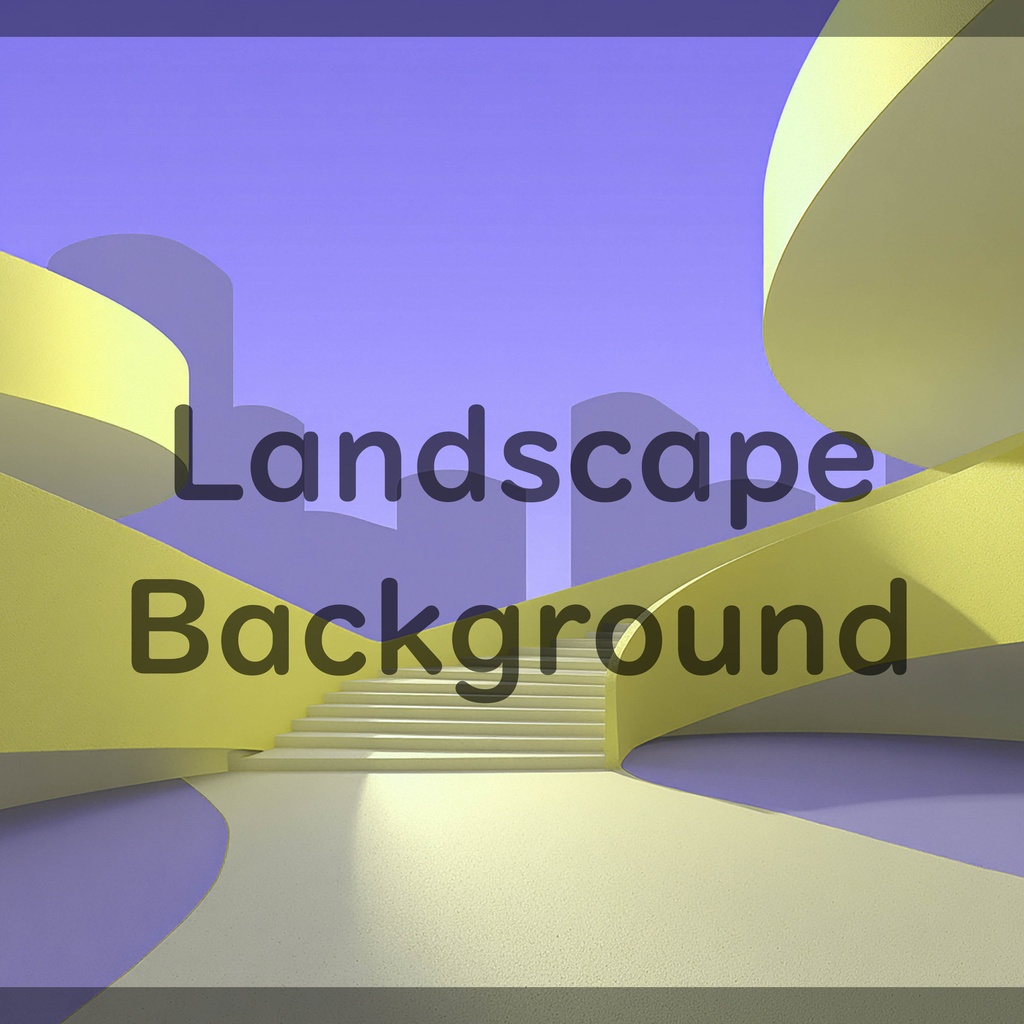 01_曲線建築アート背景|ミニマル空間デザイン(8色セット)