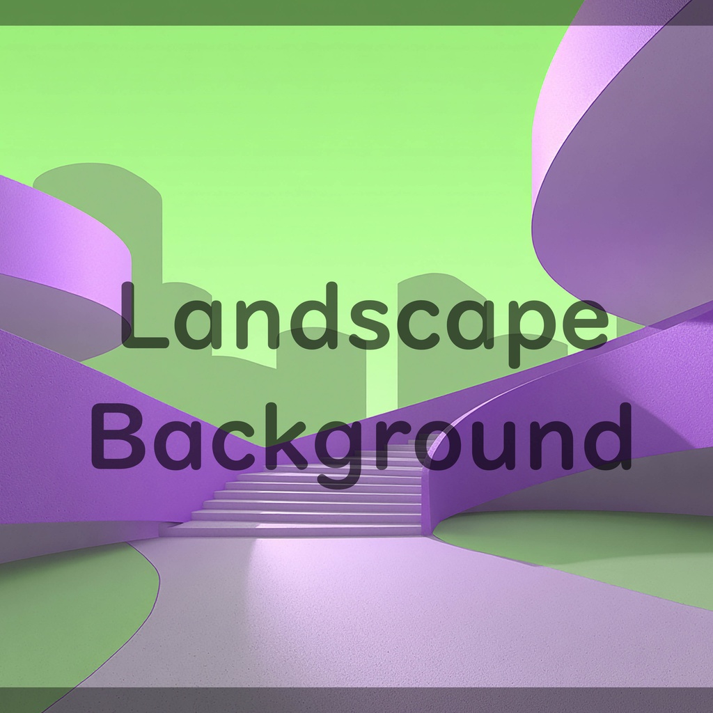 01_曲線建築アート背景|ミニマル空間デザイン(8色セット)