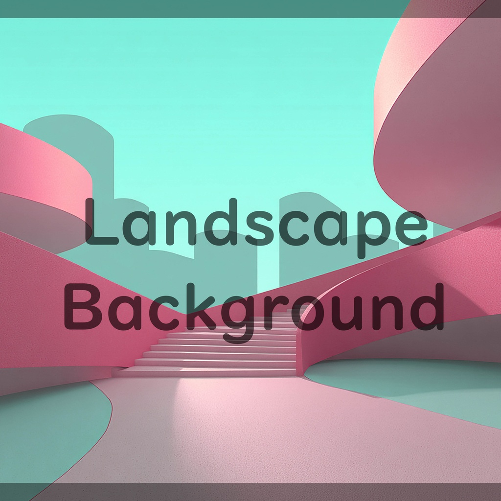 01_曲線建築アート背景|ミニマル空間デザイン(8色セット)