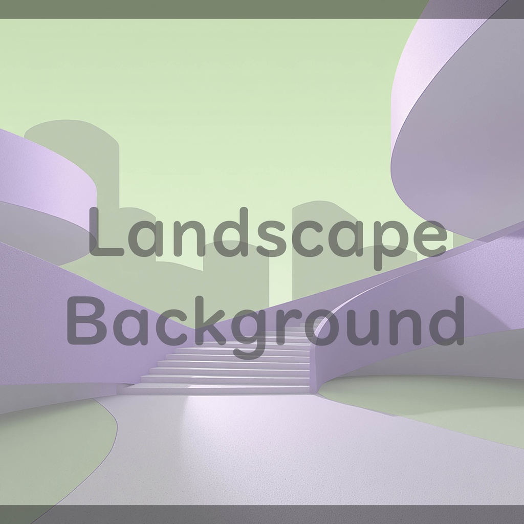 02_曲線建築アート背景|ミニマル空間デザイン(8色セット)