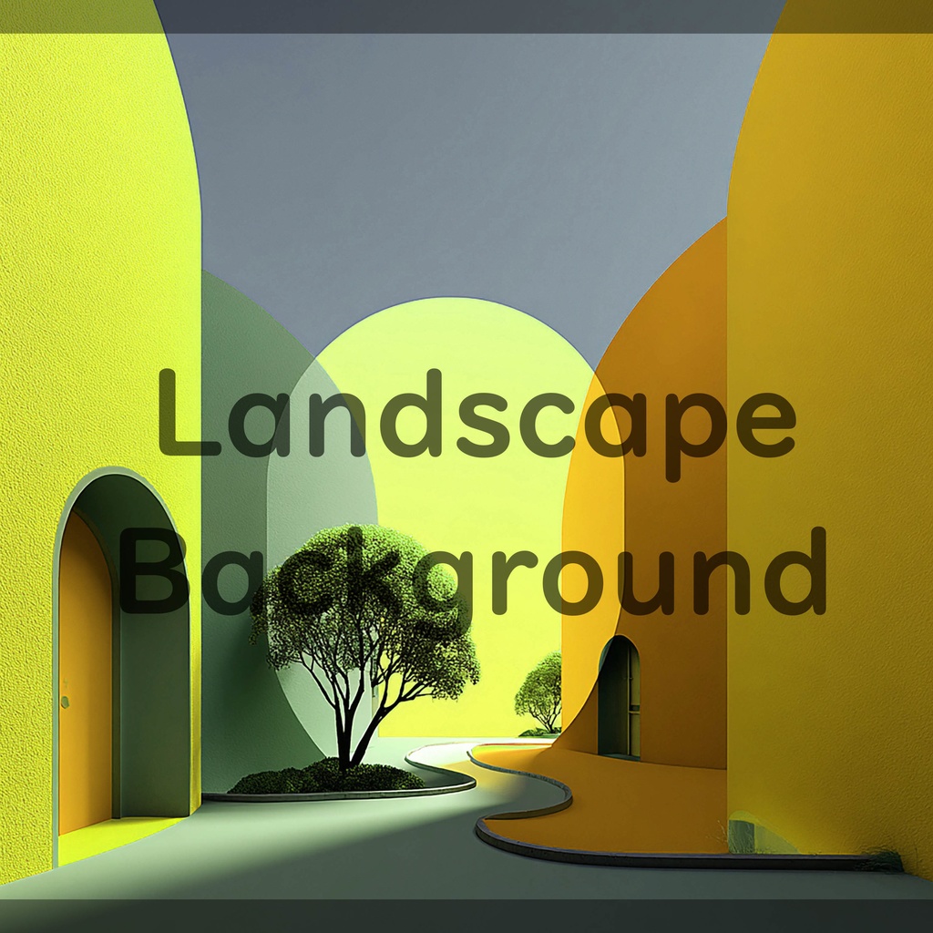 01_抽象建築空間アート背景|ミニマルモダンデザイン(4色セット)