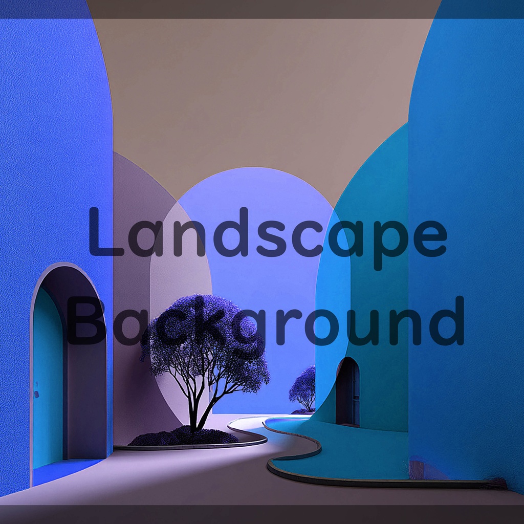 02_抽象建築空間アート背景|ミニマルモダンデザイン(4色セット)