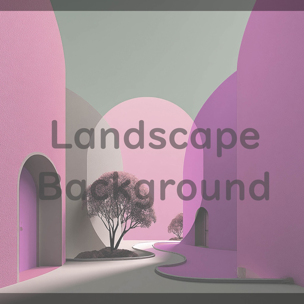 03_抽象建築空間アート背景|ミニマルモダンデザイン(4色セット)