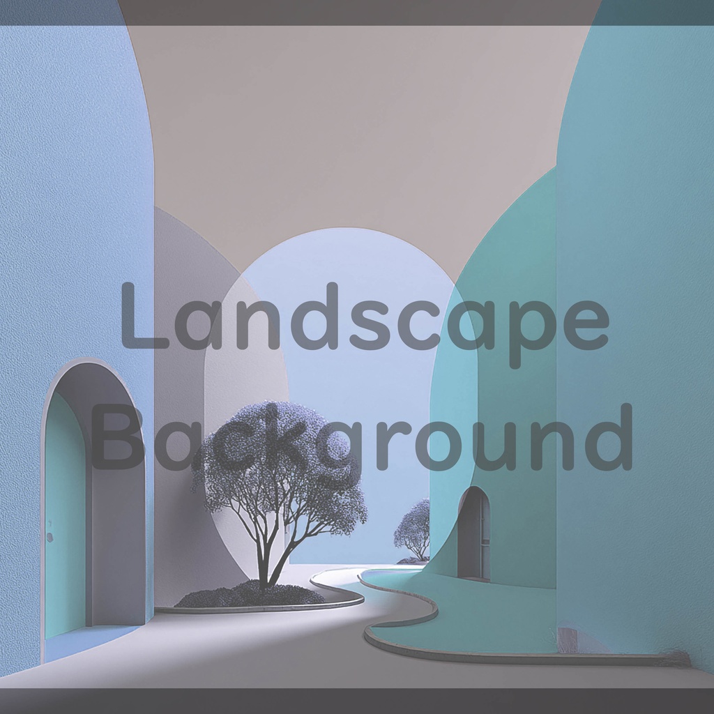 04_抽象建築空間アート背景|ミニマルモダンデザイン(4色セット)