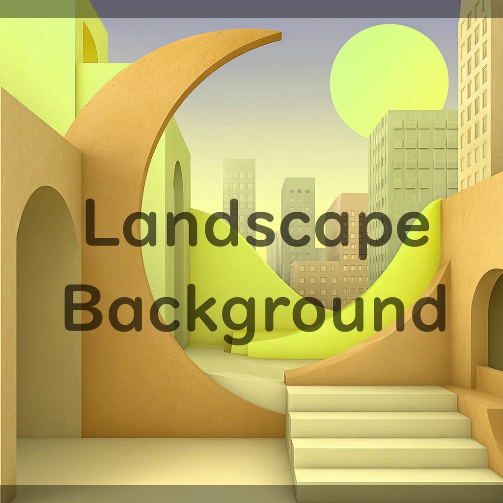 01_都市アート建築背景|ミニマル空間デザイン(4色セット)