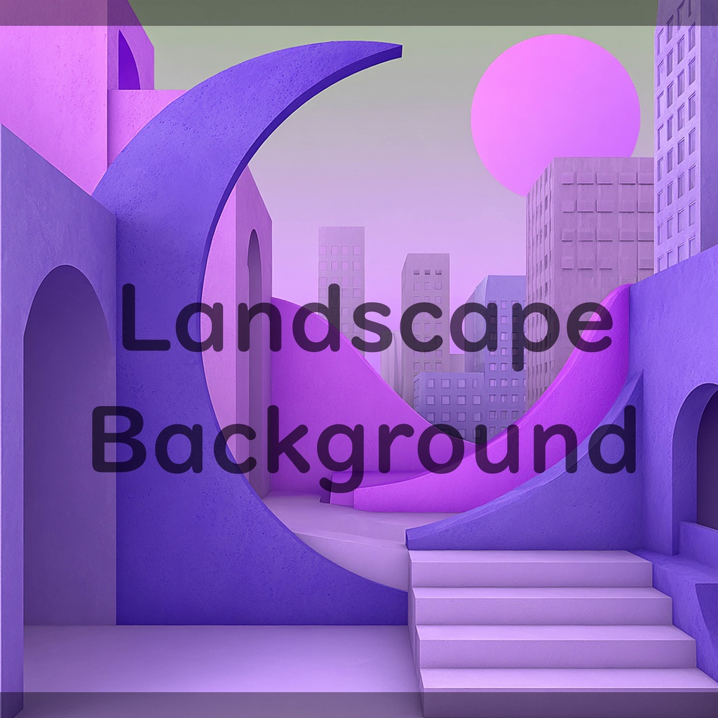 01_都市アート建築背景|ミニマル空間デザイン(4色セット)