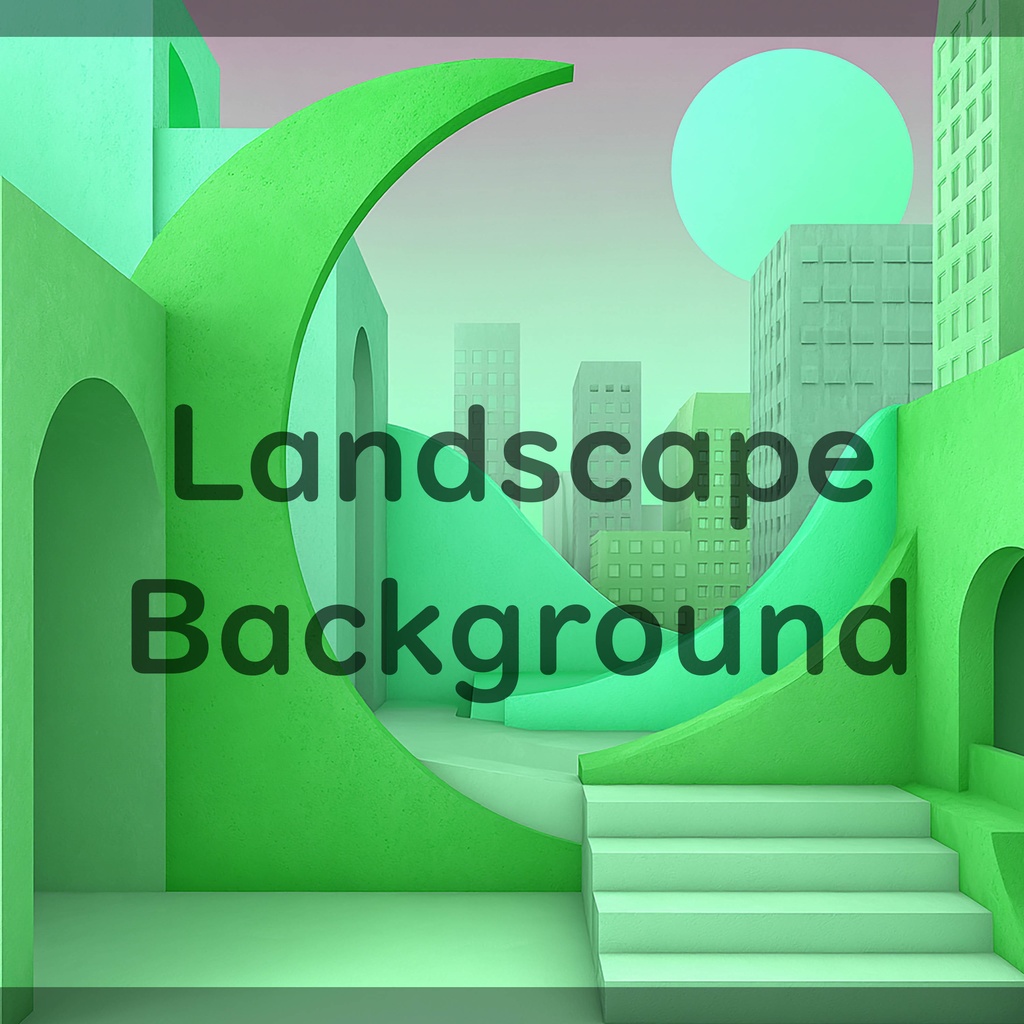 02_都市アート建築背景|ミニマル空間デザイン(4色セット)